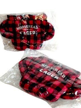Moosehead Canada Lager Zipped Lumber Jack Flannel Insulated Can Coolers